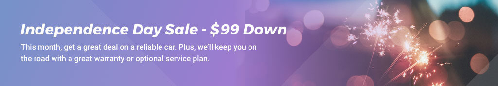 Independence Day Sale – $99 Down